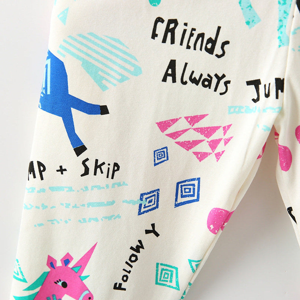 MyKids-USA® Baby Kids Girls Cartoon Pattern Cute Pants