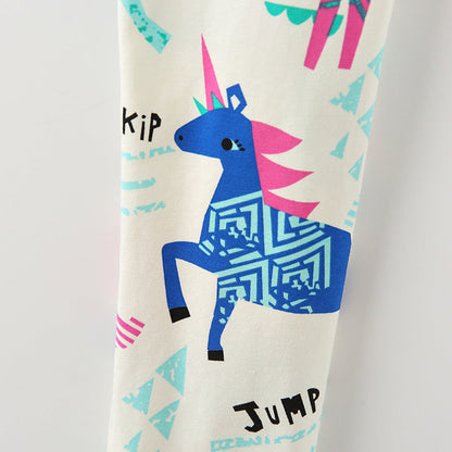 MyKids-USA® Baby Kids Girls Cartoon Pattern Cute Pants