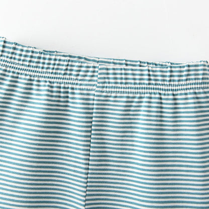 MyKids-USA® Baby Kids Girls Cartoon and Striped Pattern Cute Pants