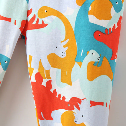 MyKids-USA® Baby Kids Girls Dinosaurs Cartoon Pattern Casual Pants