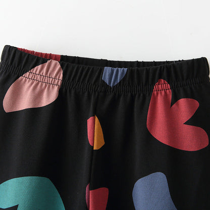 MyKids-USA® Baby Kids Girls Geometric Pattern Casual Pants