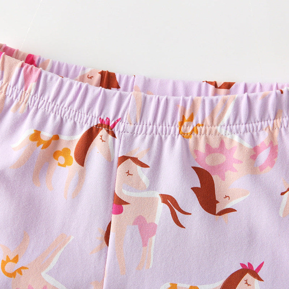 MyKids-USA® Baby Kids Girls Cartoon Pattern Casual Pants