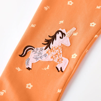 MyKids-USA® Baby Kids Girls Floral and Animals Cartoon Pattern Casual Pants