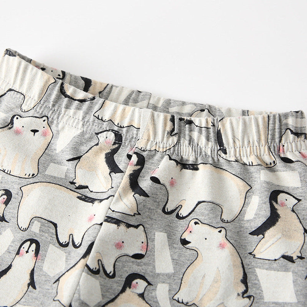 MyKids-USA® Baby Kids Girls Animals Cartoon Pattern Casual Pants