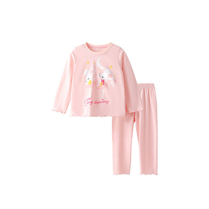 MyKids-USA® Girls Cartoon Pattern Long Sleeves Top and Pants Clothing Set