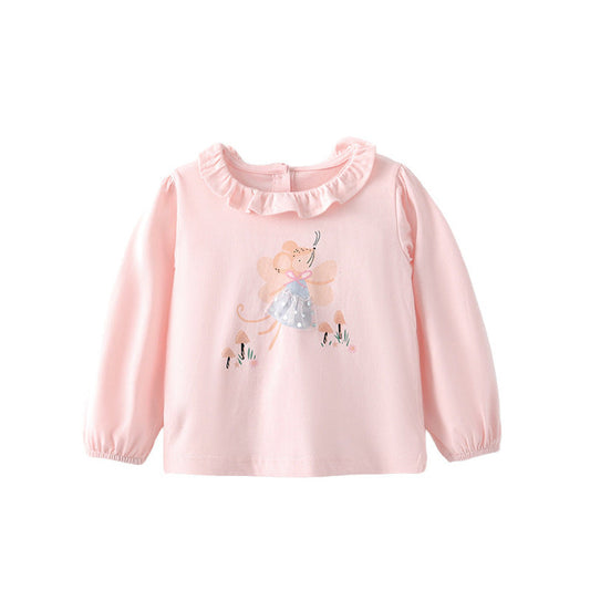 MyKids-USA® Autumn and Spring Arrival Cartoon Pattern Long Sleeves Top for Stylish Girls