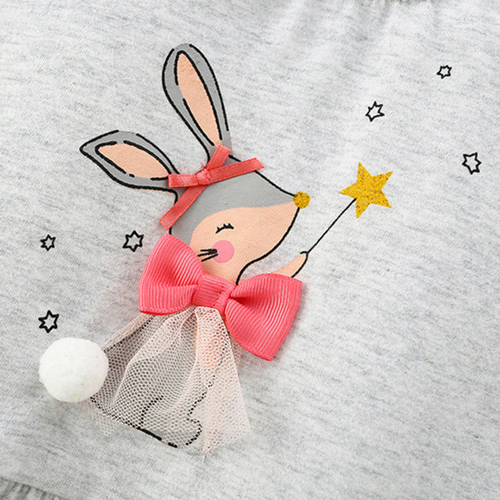 MyKids-USA® Kids Girls Cartoon Pattern Long Sleeves Cute Top