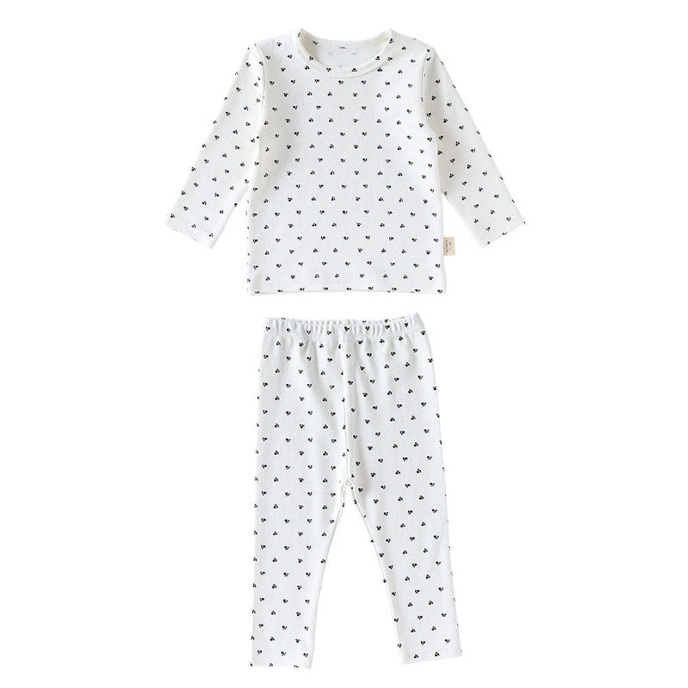 MyKids-USA® Baby Kids Simple Pattern Long Sleeves Top and Pants Clothing Set