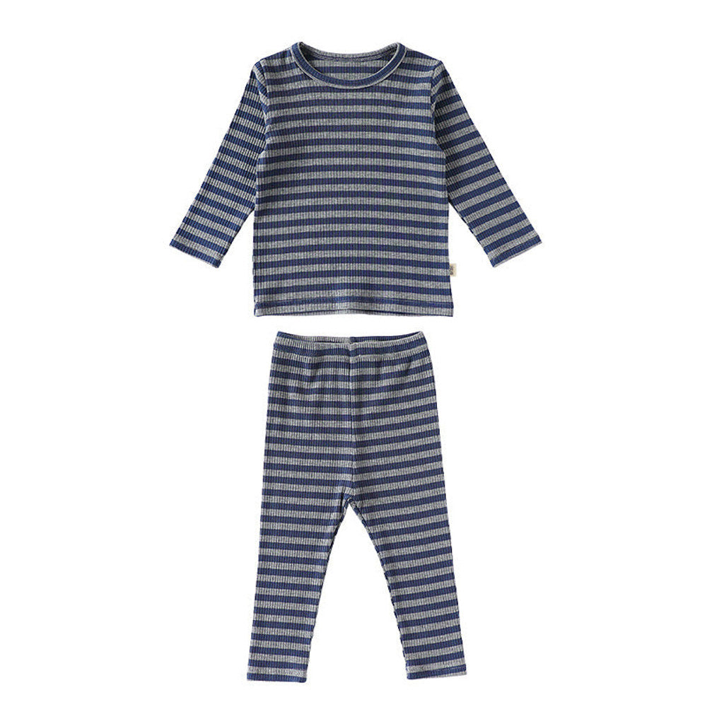 MyKids-USA® Baby Kids Striped Pattern Long Sleeves Top and Pants Clothing Set