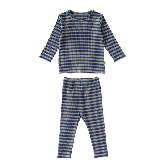 MyKids-USA® Spring and Autumn Baby Kids Striped Pattern Long Sleeves Top and Pants Clothing Set