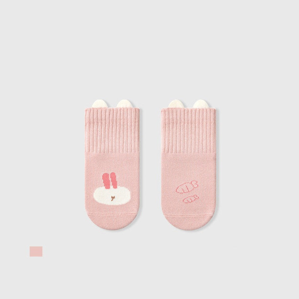 MyKids-USA® Baby Unisex Breathable Animals Cartoon and Flower Pattern Color Patchwork Thin Socks