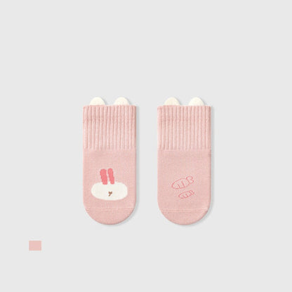 MyKids-USA® Baby Unisex Breathable Animals Cartoon and Flower Pattern Color Patchwork Thin Socks