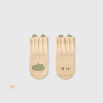 MyKids-USA® Baby Unisex Breathable Animals Cartoon and Flower Pattern Color Patchwork Thin Socks