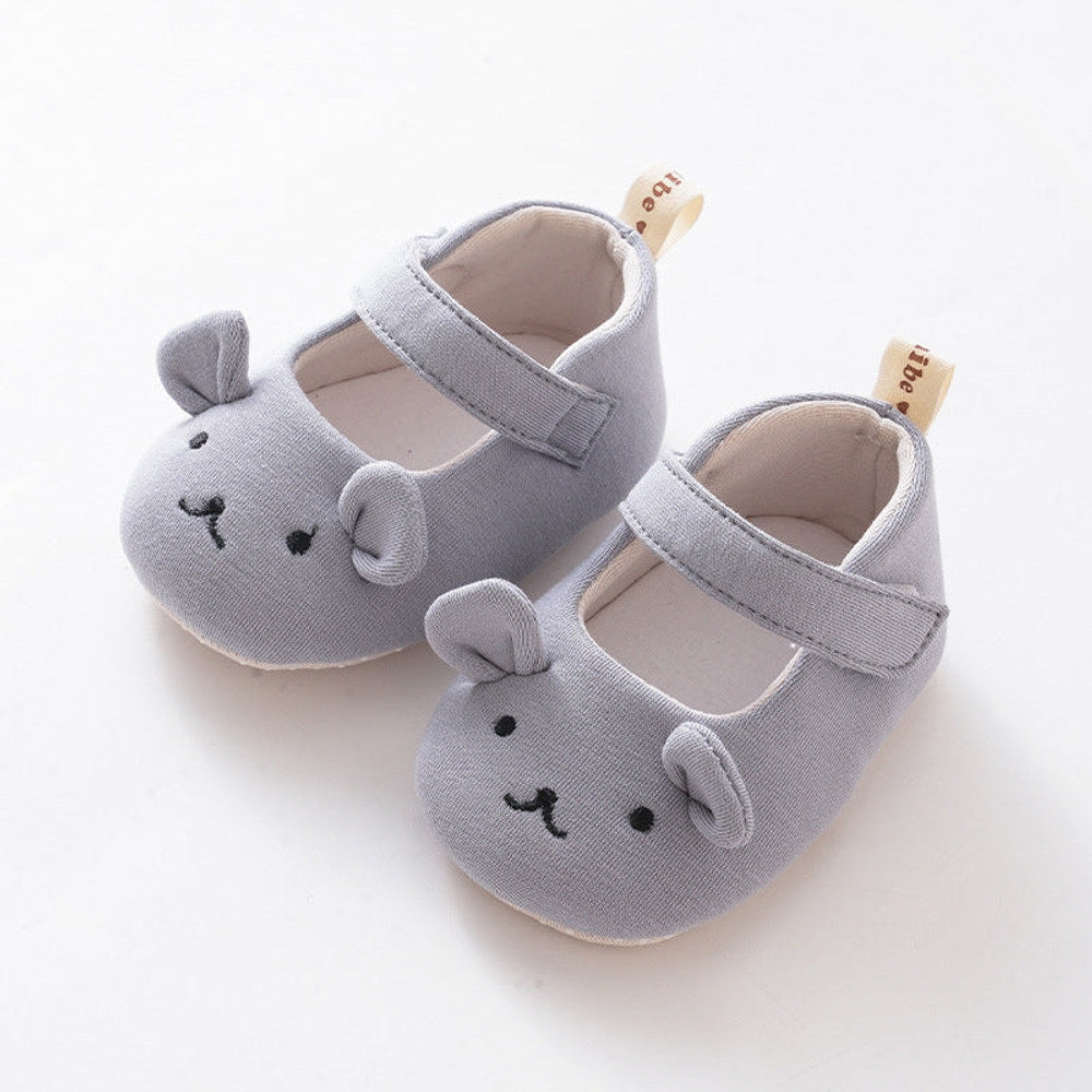 MyKids-USA® Baby Girl Cute Animals Cartoon Pattern Toddler Soft-Sole Walking Shoes