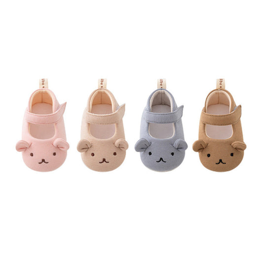MyKids-USA® Baby Girl Cute Animals Cartoon Pattern Toddler Soft-Sole Walking Shoes