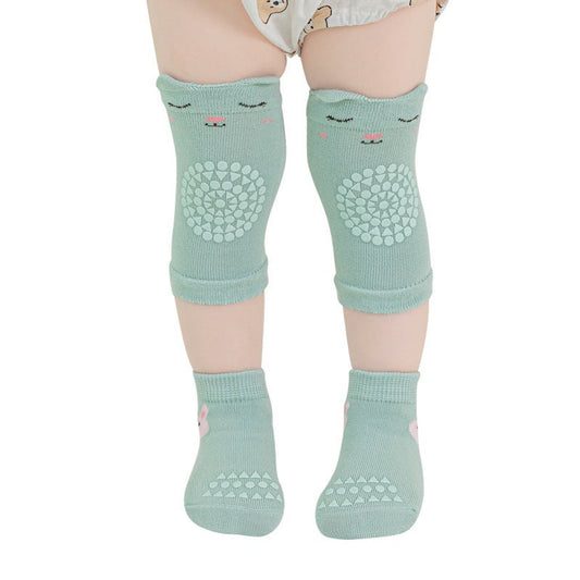 MyKids-USA® Baby Unisex Breathable Cartoon Pattern Anti-slip Socks and Knee Sleeves Sets