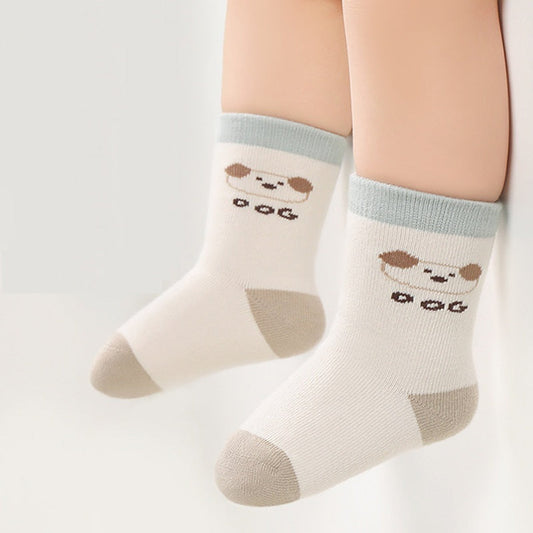 MyKids-USA® Baby Unisex Breathable Cute Cartoon Pattern Socks 1 Lot=4-Pair Set