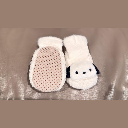 MyKids-USA® Thickened Winter Toddler Walking Socks – Mid-Calf Anti-Slip Cartoon Baby Floor Shoe Socks