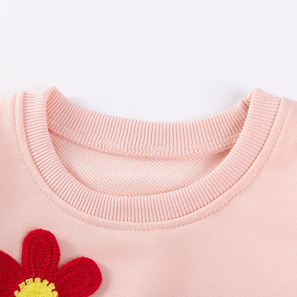 MyKids-USA® Spring and Autumn Girls Flowers Pattern Long Sleeves Top and Pants Clothing Set