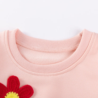 MyKids-USA® Spring and Autumn Girls Flowers Pattern Long Sleeves Top and Pants Clothing Set