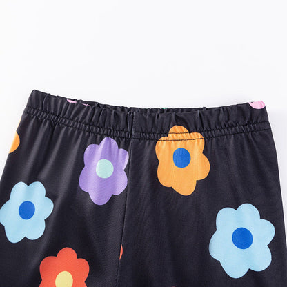 MyKids-USA® Spring and Autumn Girls Flowers Pattern Long Sleeves Top and Pants Clothing Set