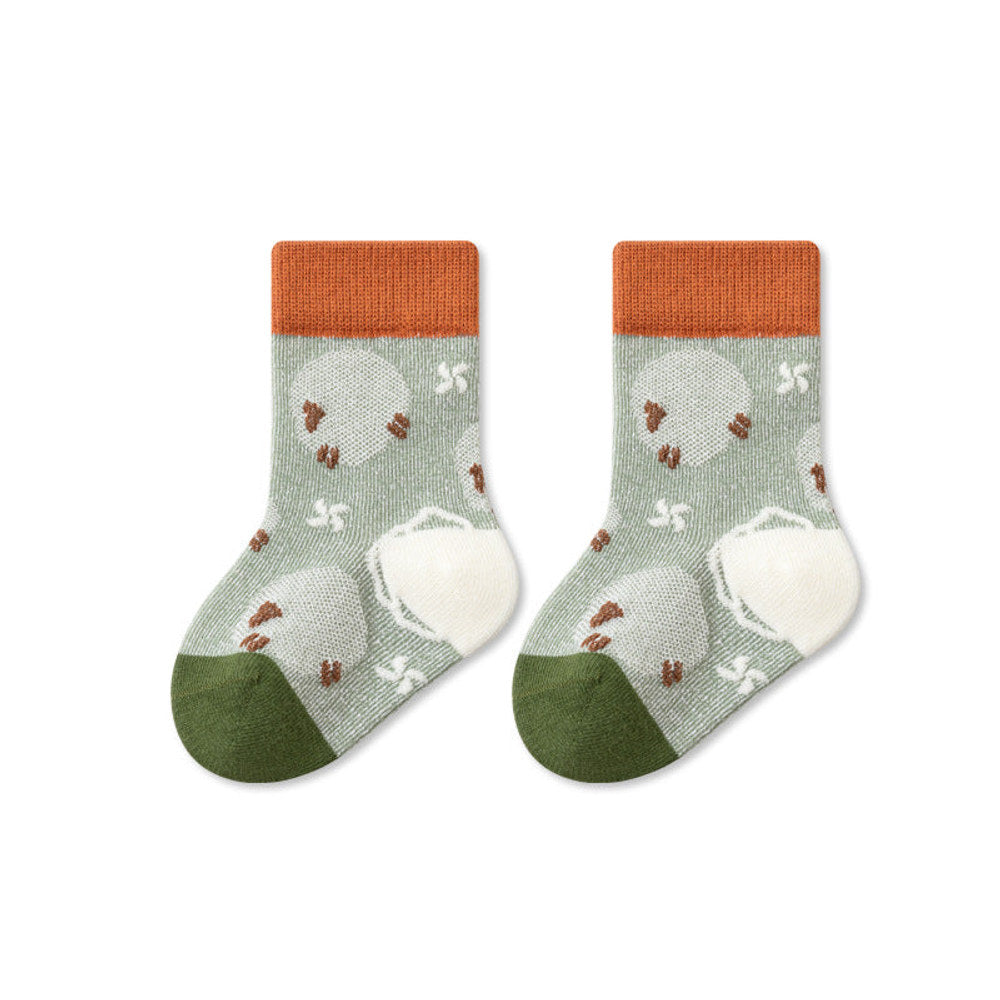 MyKids-USA® Baby Unisex Breathable Color Patchwork Anti-slip Socks