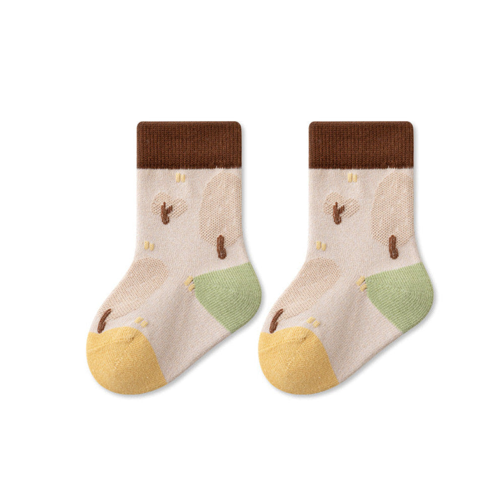 MyKids-USA® Baby Unisex Breathable Color Patchwork Anti-slip Socks