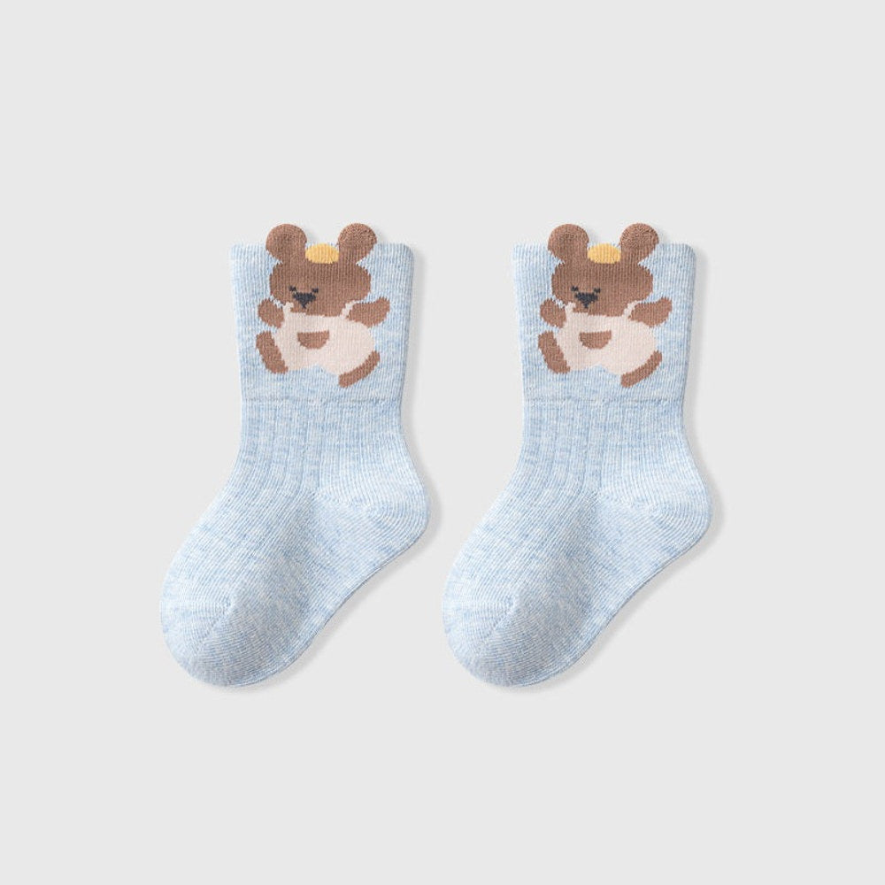 MyKids-USA® Autumn Baby Unisex Breathable Cute Cartoon Animals Pattern Casual Socks