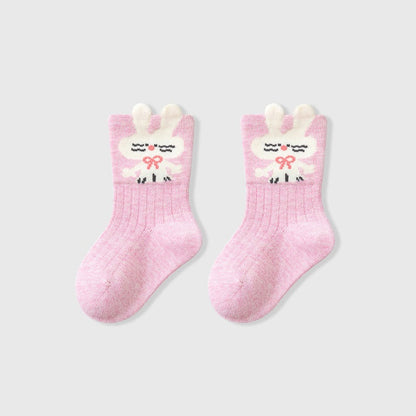 MyKids-USA® Autumn Baby Unisex Breathable Cute Cartoon Animals Pattern Casual Socks