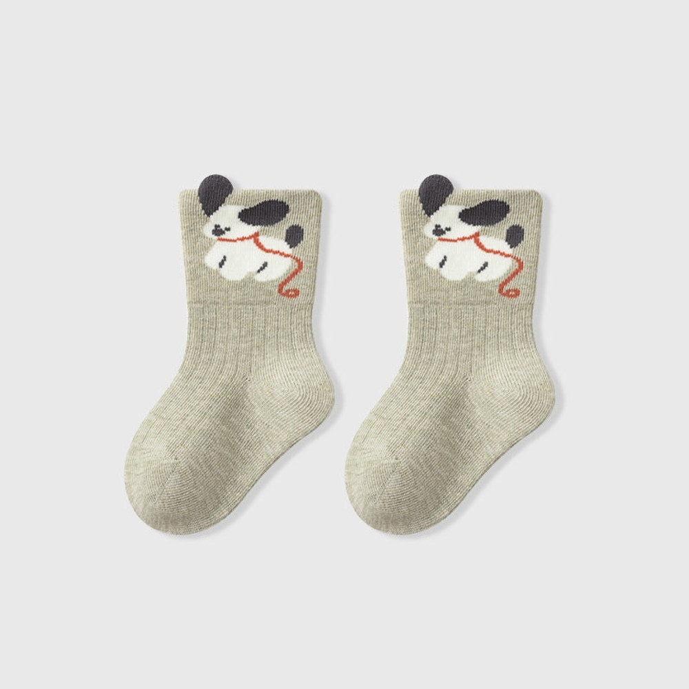 MyKids-USA® Autumn Baby Unisex Breathable Cute Cartoon Animals Pattern Casual Socks