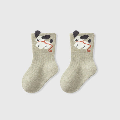 MyKids-USA® Autumn Baby Unisex Breathable Cute Cartoon Animals Pattern Casual Socks