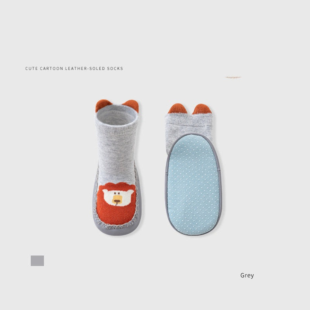 MyKids-USA® Toddler Walking Socks, Floor Shoe Socks, Cartoon Cute Baby Anti-slip Walking Shoes