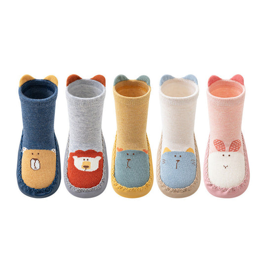 MyKids-USA® Toddler Walking Socks, Floor Shoe Socks, Cartoon Cute Baby Anti-slip Walking Shoes