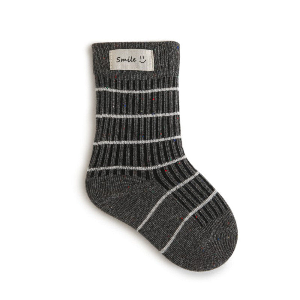 MyKids-USA® Baby Unisex Breathable Casual Striped Pattern Socks 1 Lot=3-Pair Set