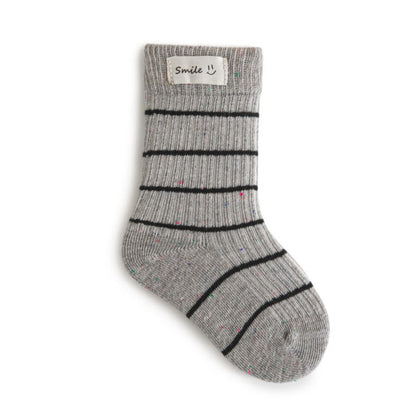 MyKids-USA® Baby Unisex Breathable Casual Striped Pattern Socks 1 Lot=3-Pair Set