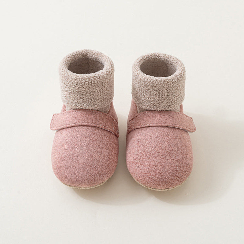 MyKids-USA® Baby Girl Casual Color Patchwork Pattern Toddler Soft-Sole Walking Shoes
