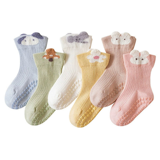 MyKids-USA® Baby Unisex Breathable Simple Letters and Cartoon Pattern Cute Socks