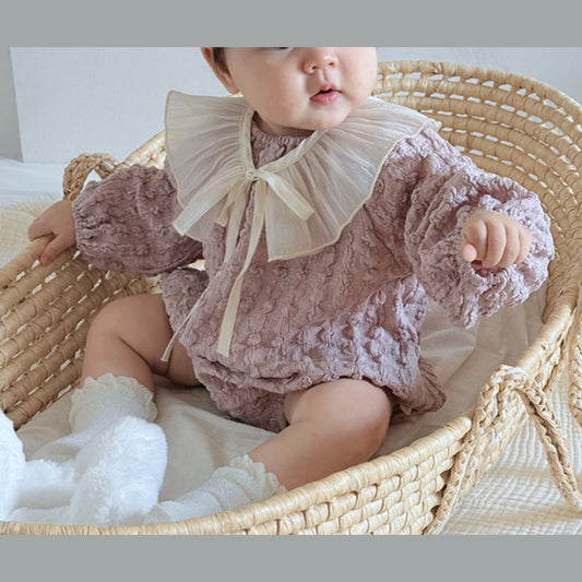 MyKids-USA® Baby Girls Long Sleeves Purple bodysuit