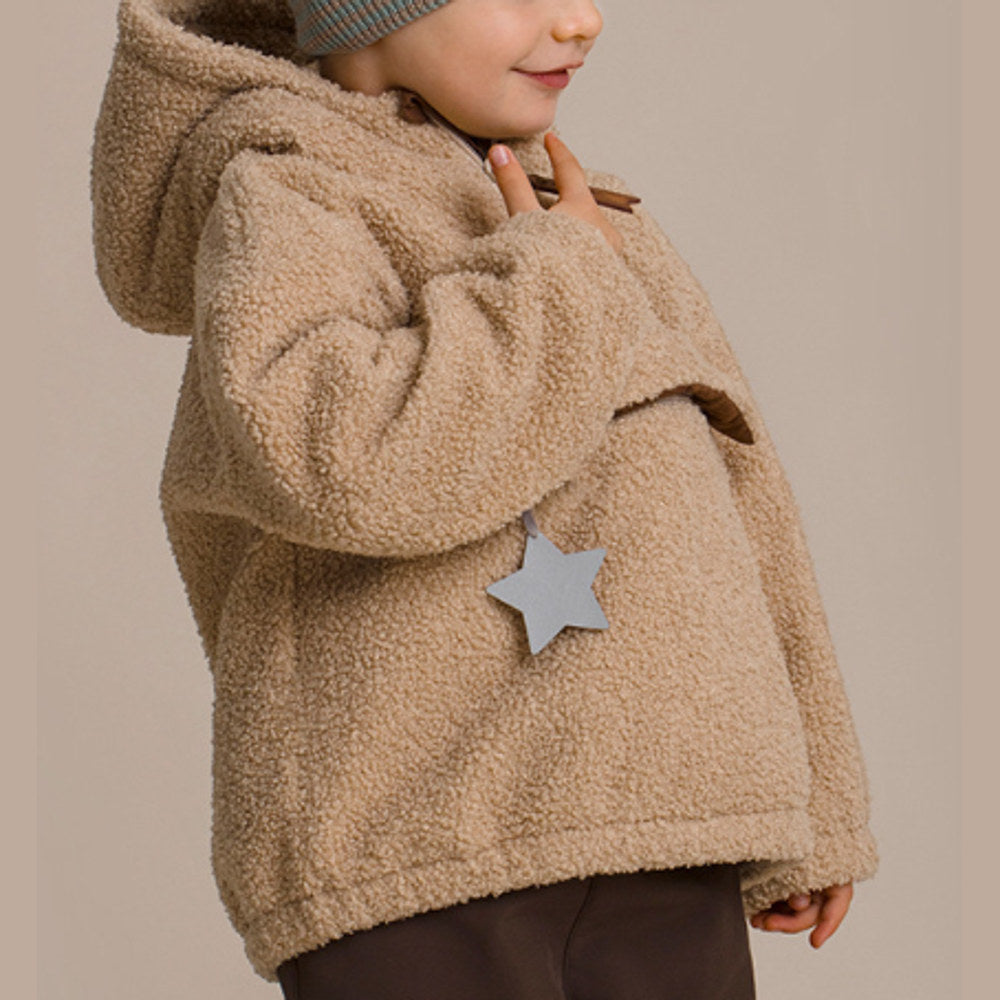 MyKids-USA® Kids Teddy Pattern Hoodie Coat