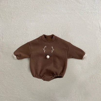MyKids-USA® Baby Unisex Simple Cartoon Pattern Long Sleeves Bodysuit