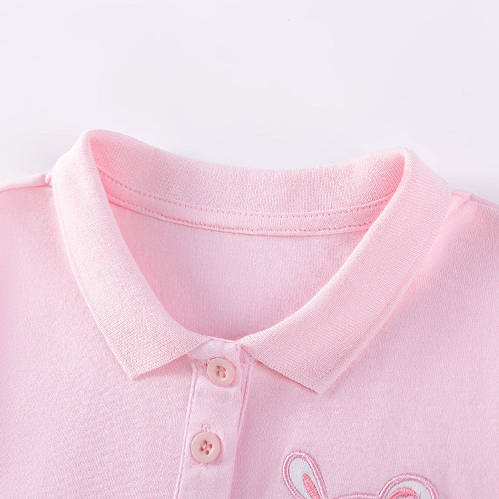 MyKids-USA® Teddy Bear Pattern Embroidered Sleeveless Dress for Stylish Girls