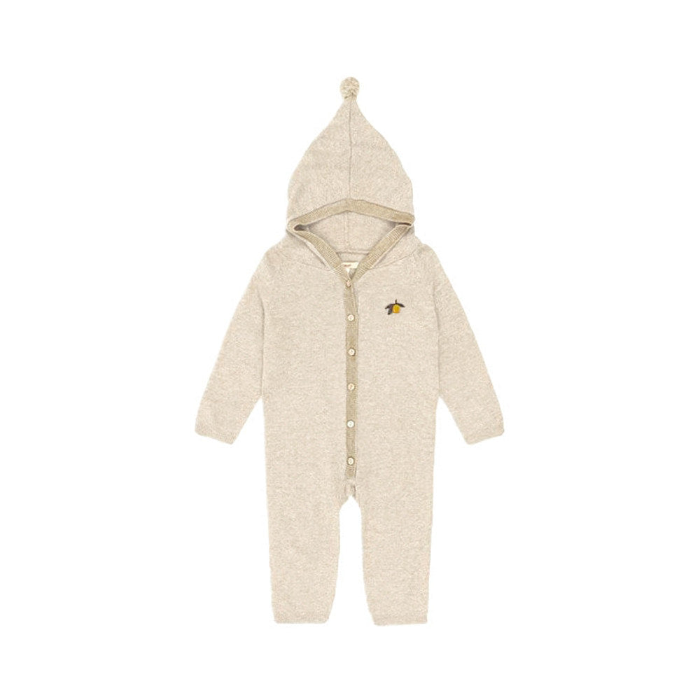 MyKids-USA® Baby Unisex Long Sleeves Fruits Pattern Knitted Hooded Rompers
