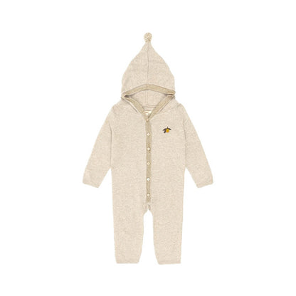 MyKids-USA® Baby Unisex Long Sleeves Fruits Pattern Knitted Hooded Rompers