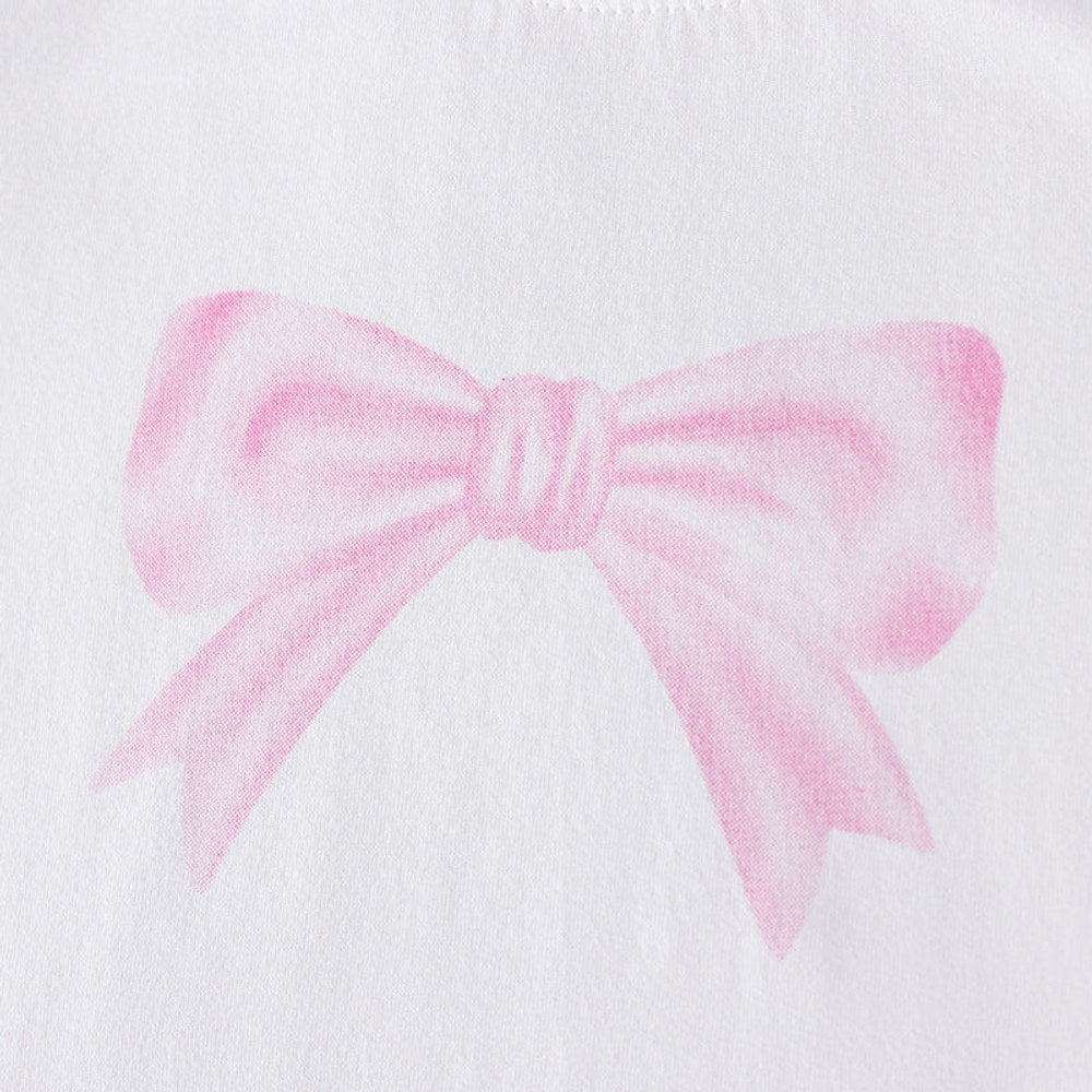 MyKids-USA® Baby Kids Girls Short Sleeves Butterfly-bow Pattern T-shirt and Shorts Clothing Set