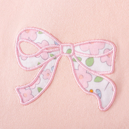MyKids-USA® Summer Hot Selling Baby Kids Girls Short Sleeves Butterfly-Bows Pattern T-shirt and Floral Pants Clothing Set