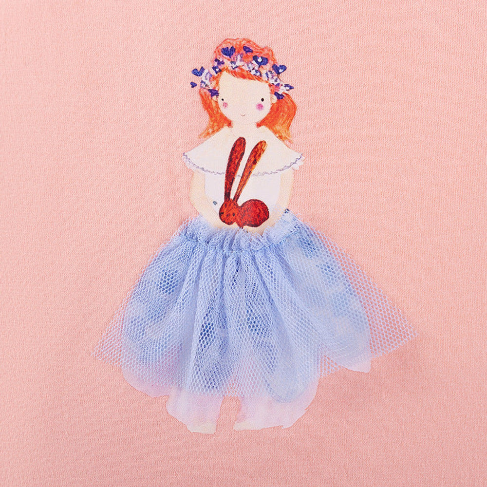 MyKids-USA® Princess and Fairy Pattern Short Sleeves Dress for Stylish Girls