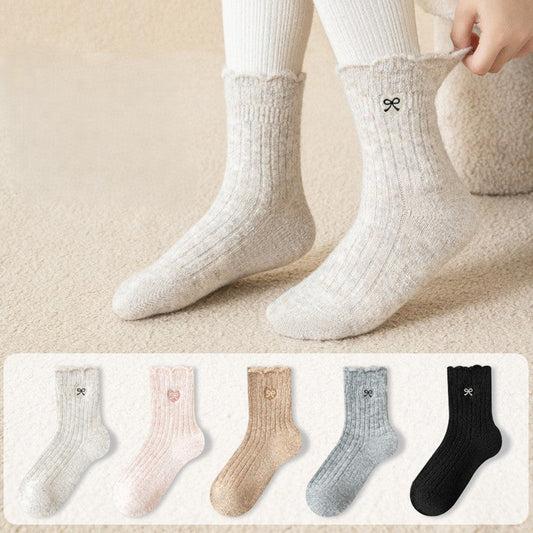 MyKids-USA® Baby Unisex Breathable Embroidery Pattern Socks 1 Lot=3-Pair Set