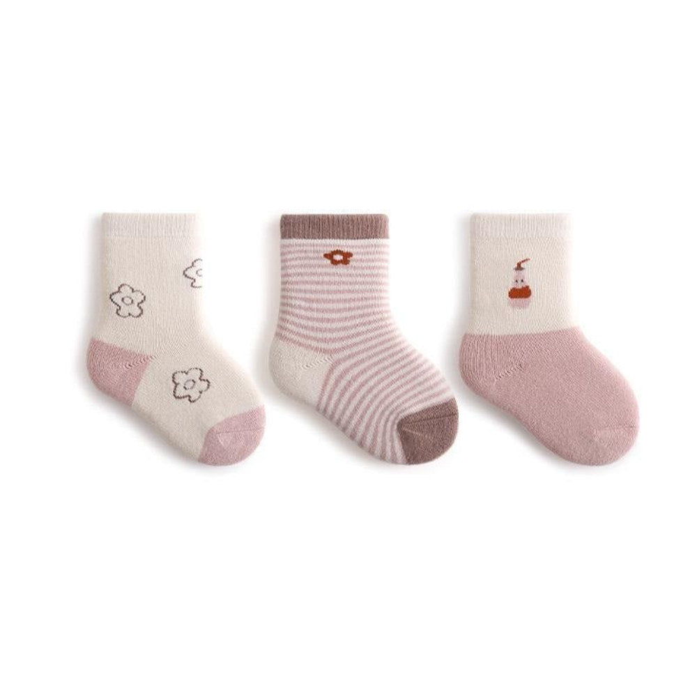MyKids-USA® Baby Unisex Breathable Animals Pattern Cute Socks 1 Lot=3-Pair Set