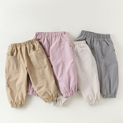 MyKids-USA® Casual Style Solid Color Thick Pants for Baby and Kids