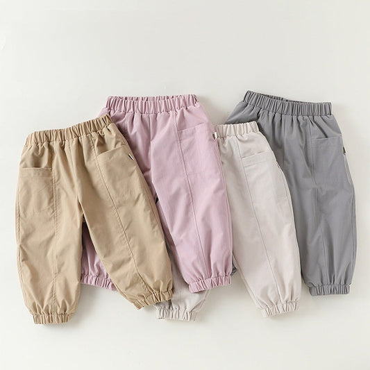 MyKids-USA® Casual Style Solid Color Thick Pants for Baby and Kids